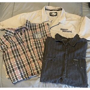 Harley Davidson Bundle XL Men's  Button Up   ***BUNDLE SALE***